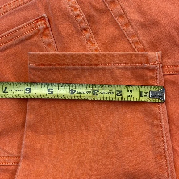 Micheal Kors Cropped Orange jeans size 8 - Picture 8 of 13